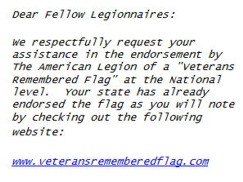 Request to Legionnaires